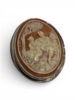 Brosche Mandile 1922 Dame Cammei  in Silber Conchiglia 2MSPCM33